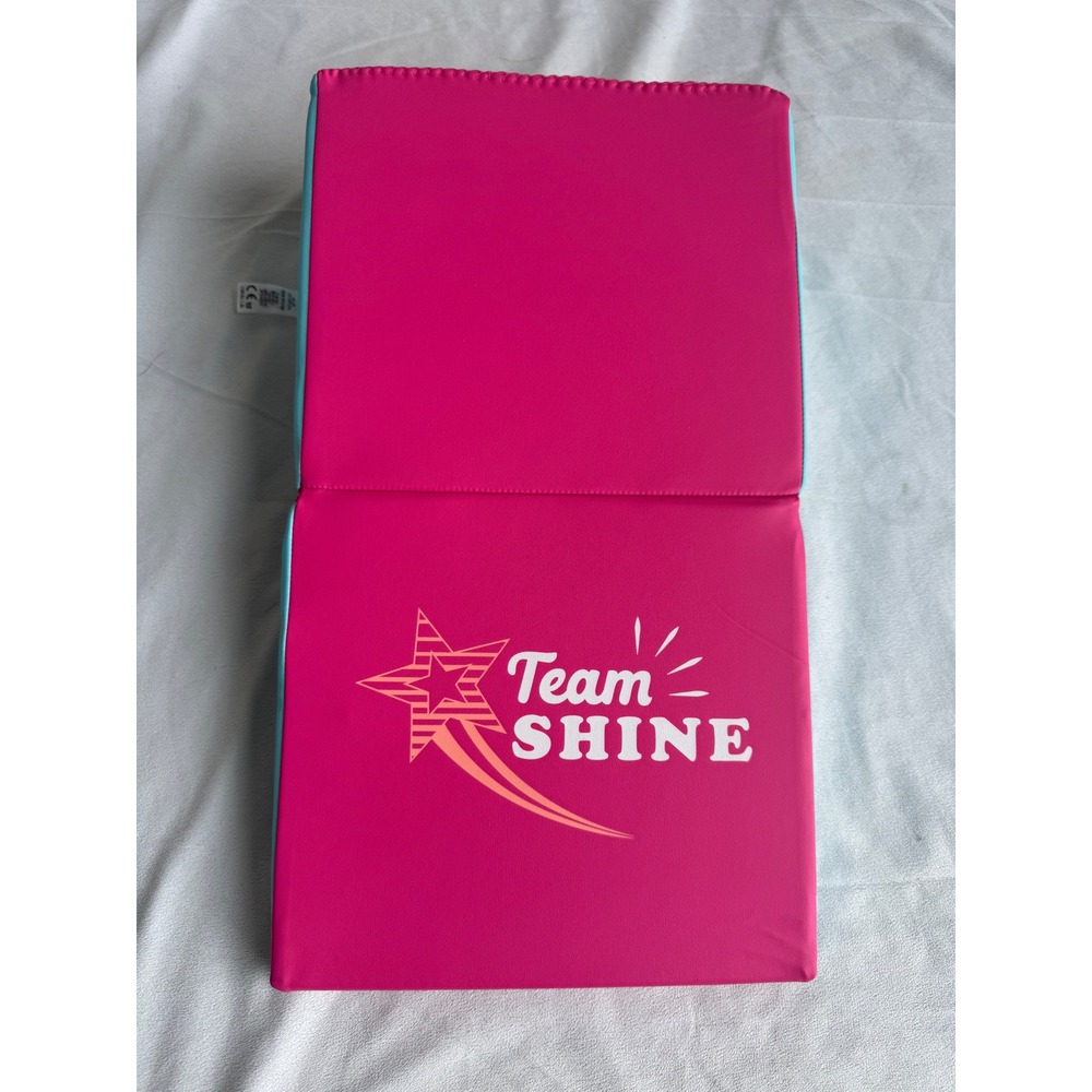 American Girl Team Shine Gymnastics Wedge Mat Pink Sport Doll Incline Cheese Mat